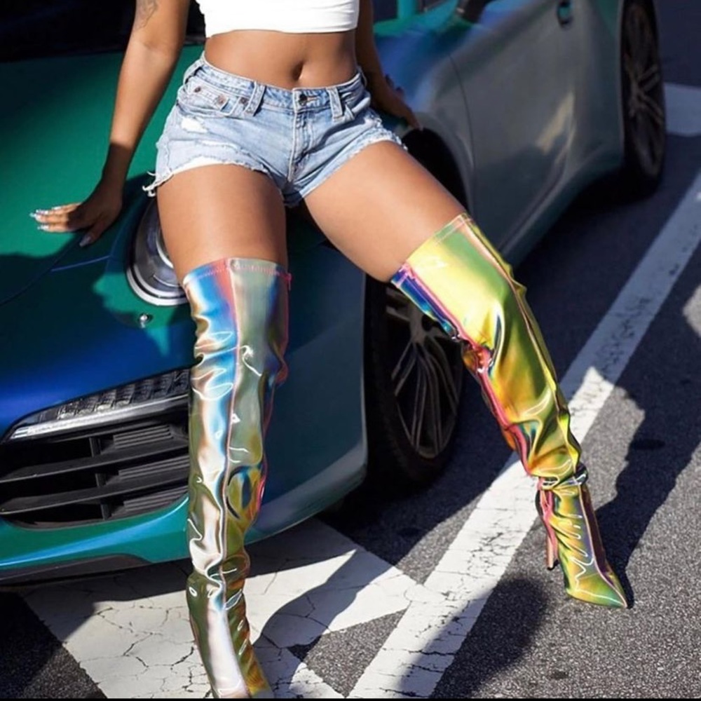 Thigh High Holography Boot